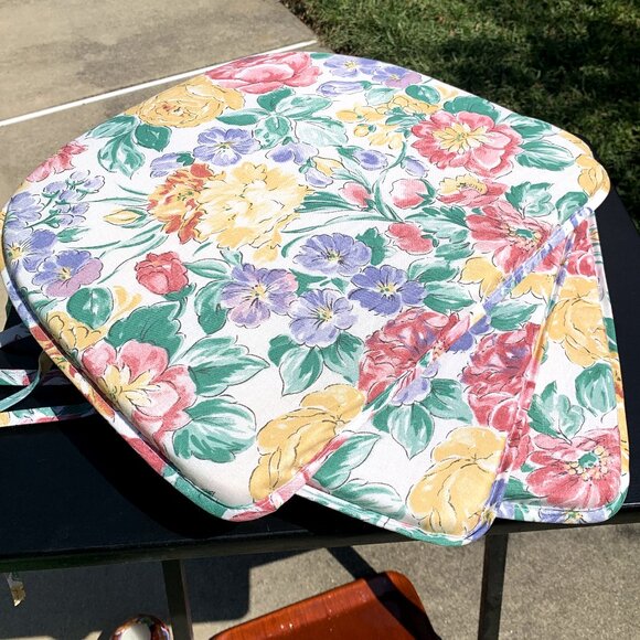 3pc Floral Chair Pads Set - Picture 2 of 9